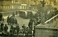 A postcard of the crash