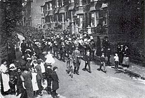 Marching the troops from Topsham Barracks