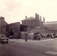 The site of the Debtors Prison in the 1950s.