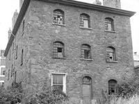 A view of the one remaining wing of the St Thomas Debtors Prison