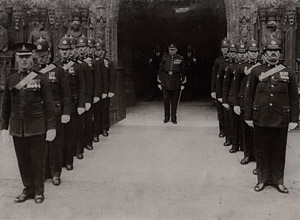 Police parade at Cathedral