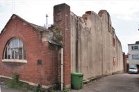 This side wall is the only fragment of the wall that surrounded the prison