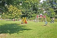 Under the children's playground is the cholera burial pit.