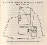 Map made for Thomas Shapter's, The History of the Cholera