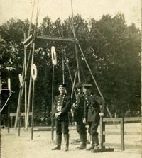 Firemen during a public display