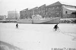 Cycling up the frozen river