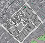 Map of the Guildhall Shopping Centre - 1905.