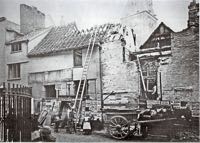 The partly demolished Bear Inn