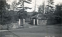 The entrance drive to Elmfield House.