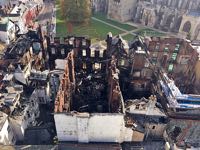 The burnt out ruins of the Royal Clarence