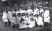 Some of the pupils in their uniform