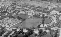 Aerial view of the college