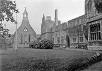 The roofless buildings