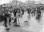 Victory procession in Paul Street