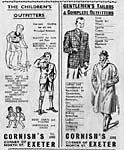 Advert for Cornish's