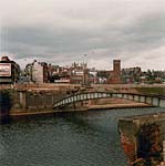 Demolition of the Exe Bridge 1972