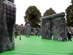 Inflatable Stone Henge, Belmont Park.