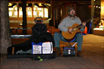 Christmas busker