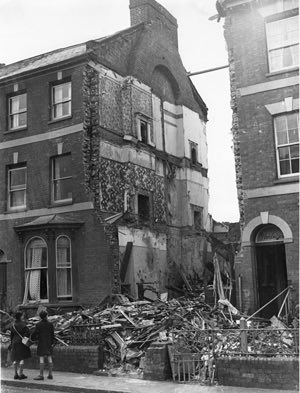 Bombed house