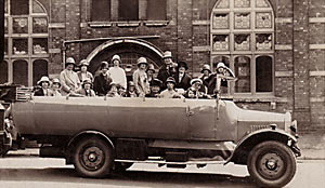 Charabanc at Exe Island