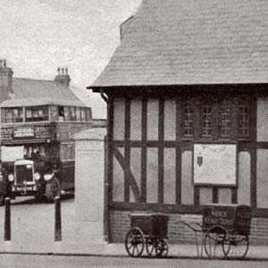 Handcarts outside the Information Bureau