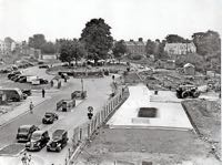 The new Bedford Street being laid out