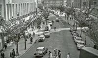 Looking down Bedford Street from the High Street