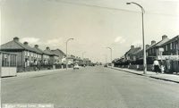 A view with only one car, from the 1950s