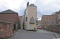 Looking down Little Castle Street (left) and Castle Street