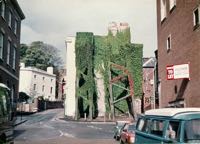 In later years the buttressing was covered in foliage