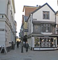 Looking up Martins Lane from the Close