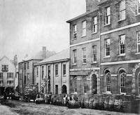 Kennaways stacked barrels of wine in Palace Gate