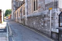 Bear Street with the Sacred Heart Church