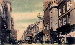 Edwardian Fore Street looking east