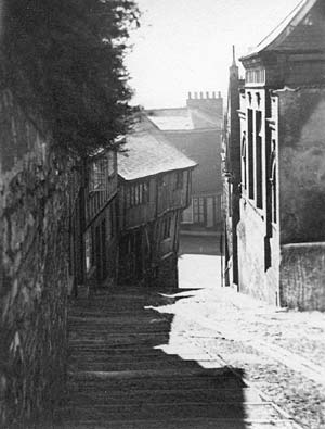 Looking down Stepcote Hill