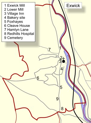 Map of Exwick