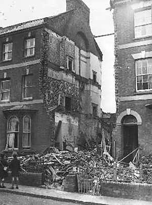 House damaged in Exeter blitz