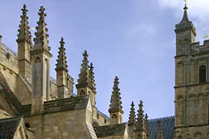 The Cathedral roof and pinnacles