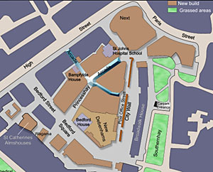 Map of the new Princesshay