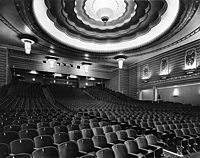 Auditorium towards projection box.