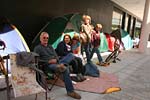 Queue for flats - photo David Cornforth