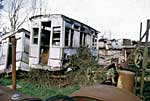 Exeter tram bodies at Upton Pyne Exeter tram bodies at Upton Pyne